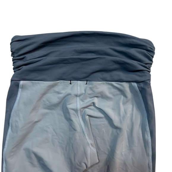 Michi Grey Blue two toned leggings Ruched waist Size Small EUC - Picture 4 of 6